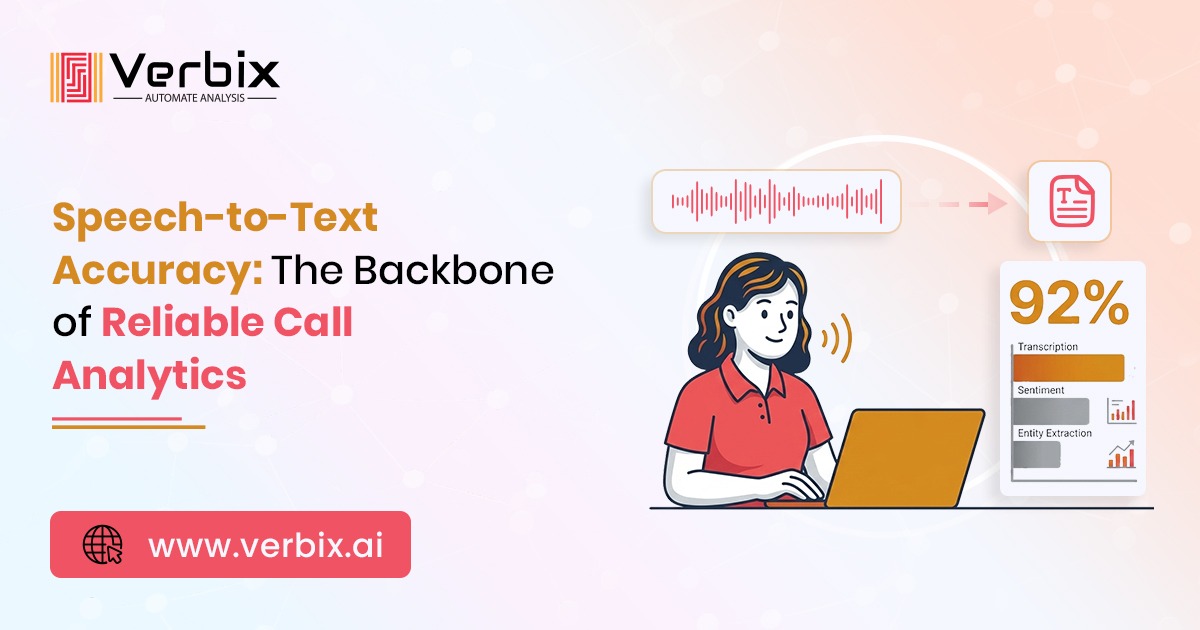 Speech-to-text accuracy banner for reliable AI call analytics