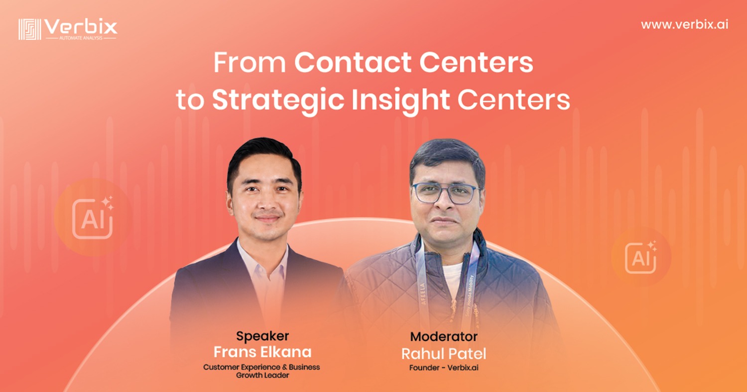 AI webinar on transforming contact centers into strategic insight centers.