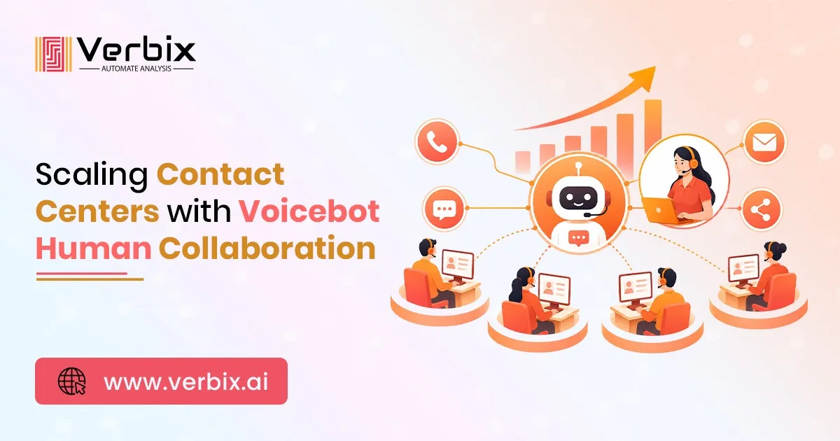 Voicebot and human collaboration for scaling contact center operations