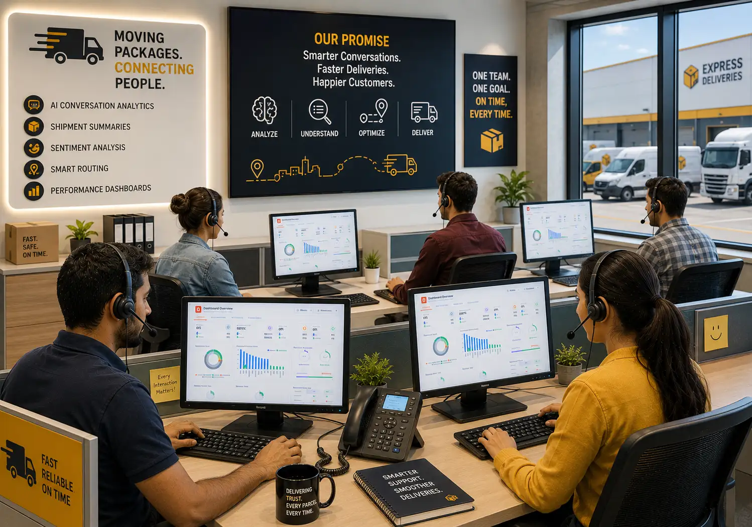 AI analytics for courier delivery companies