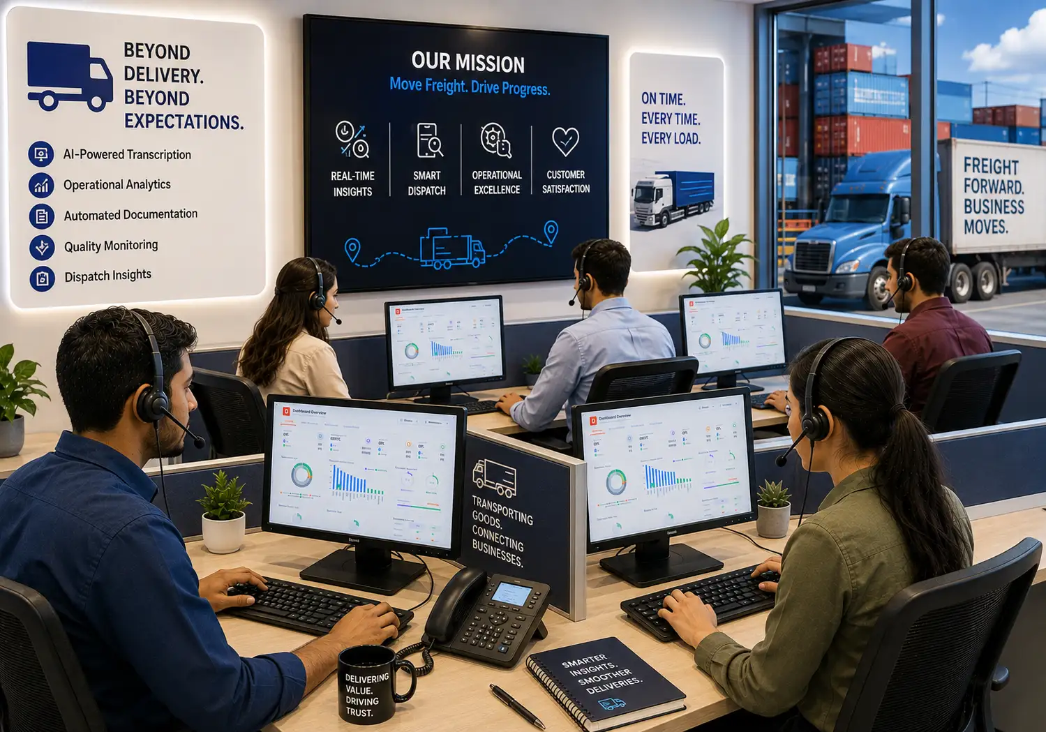 AI analytics for freight transportation